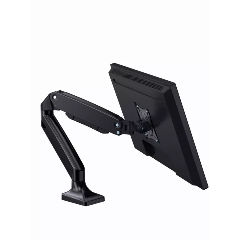 Monitora stiprinājums GEMBIRD MA-DA1-03 17–35 collu ekrāniem, 10 kg, VESA 75x75–100x100, skava/caurlaide, melns