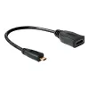 HDMI kabelis DeLOCK 65391 0.23 m A tipa uz D tipu melns
