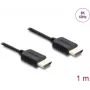 DELOCK koaksiālais High Speed HDMI kabelis 8K 60 Hz 48 Gb/s ar pītu apvalku, modelis 81681