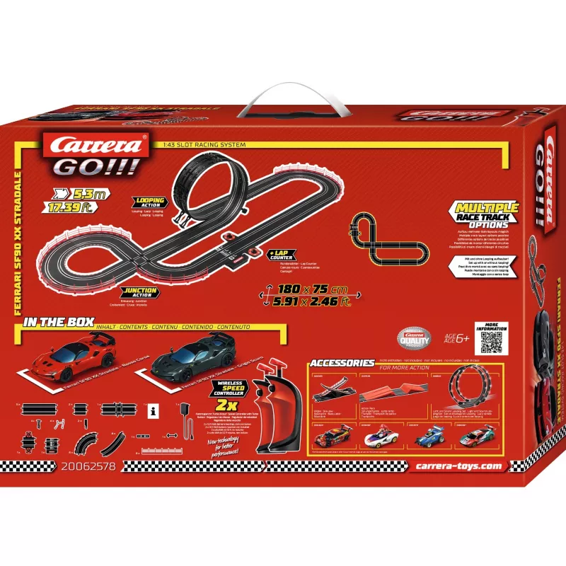 Slot car komplekts CARRERA Ferrari SF90 XX Stradale bezvadu – Carrera GO!!!