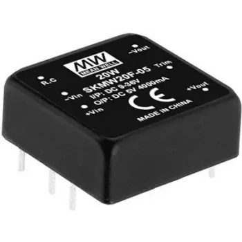 Barošanas adapteris MEAN WELL SKMW20G-05 20W Ieejas spriegums 18-75V Izejas spriegums 5V