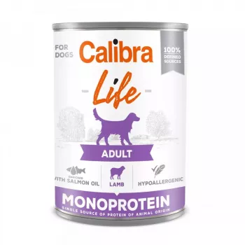 CALIBRA Life Adult Monoprotein Jēra gaļa - mitrā suņu barība - 400g