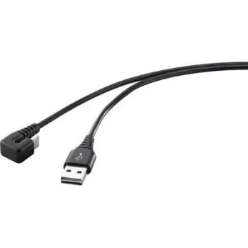 Renkforce USB 2.0, Telefon (analog) savienojuma kabelis [1x USB 2.0 spraudnis A - 1x USB 2.0 spraudnis C] 1.00 m melns (RF-4609276)
