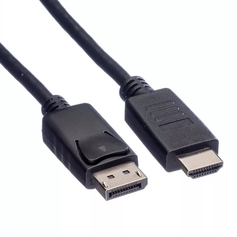 Kabelis ROLINE 11445780 1 m DisplayPort uz HDMI melns