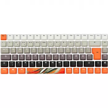 Mehāniskā spēļu tastatūra Sharkoon SKILLER SGK50 S3 Design Bundle D6 — oranža/pelēka
