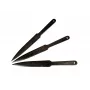 Mešanas naži KAL22 komplekts 3, leģēts tērauds, 275 mm garums, 165 mm asmens, 240 g, melns