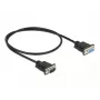 Seriālais kabelis DeLOCK 86613 melns 0,5 m RS-232