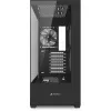 PC korpuss Sharkoon SK6 ARGB Tower ATX melns — mid-tower ATX, ARGB apgaismojums, rūdīta stikla sānu panelis