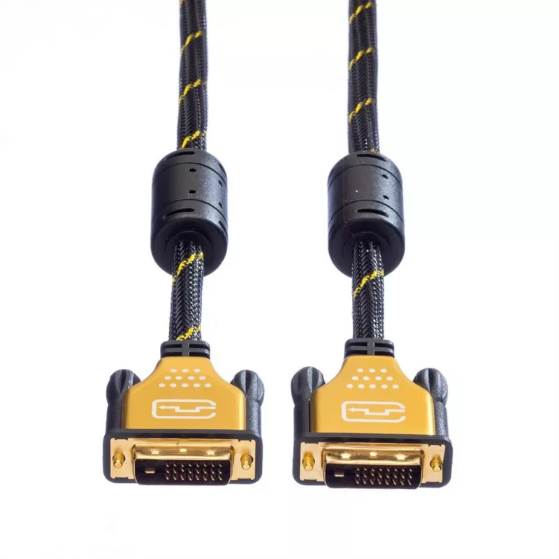 DVI monitora kabelis ROLINE GOLD 5 m modelis 11.04.5514