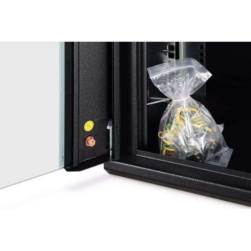 Wall-mounted rack cabinet DIGITUS Dynamic-N 12U, 600x450 mm (WxD), IP20, key lock, unassembled