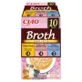 INABA Ciao Broth gardumi kaķiem, vista, lasis un tuncis, 10 x 40 g