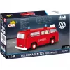 Konstruktora rotaļlieta Cobi Volkswagen T2b ugunsdzēsēju mašīna mērogā 1:35, sarkana