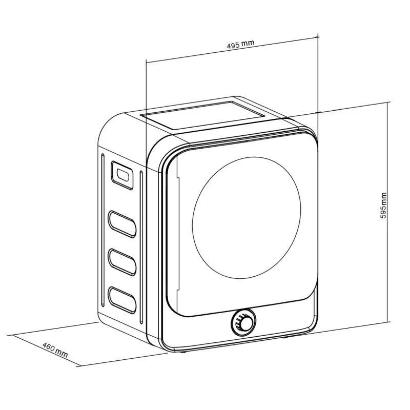 GB415 Elektriskais Mini Veļas Žāvētājs 3 kg