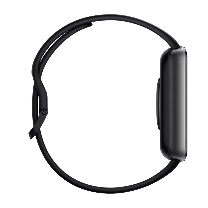Viedpulkstenis Xiaomi Watch 5 taisnstūra 2,07 collu AMOLED displejs, melns korpuss, melna TPU siksniņa, 47,5 mm, 5 ATM