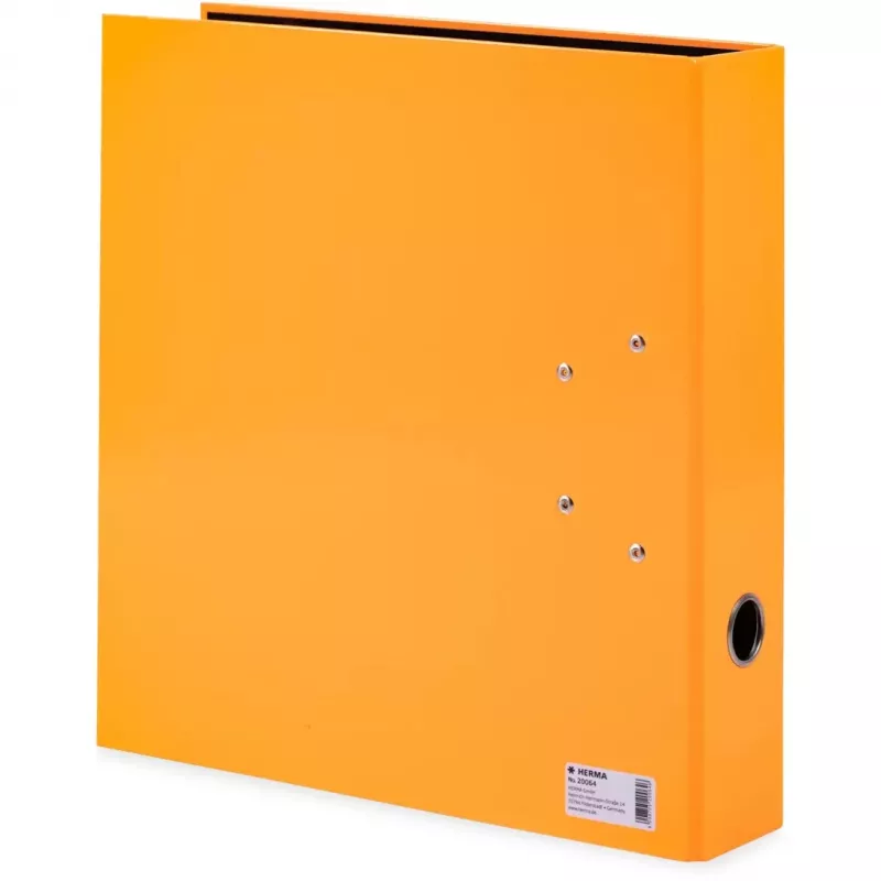 Gredzenu mape HERMA 20064 A4 oranža apaļais gredzens 70 mm