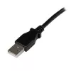 StarTech.com 3m USB 2.0 A uz leņķveida B kabelis - vīr./vīr., 3 m, USB A, USB B, USB 2.0, melns