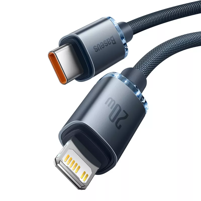 Baseus CAJY000301 mobilo tālruņu kabelis pelēks 2 m USB C Lightning