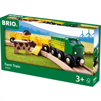Vilciens Ravensburger BRIO Farm Train 33404 — Lauku tematika, daudzkrāsains, vecumam no 0,3 līdz 99 gadiem