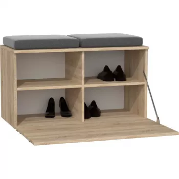 Slēgts apavu skapītis Top e Shop OPAL SZAFKA SONOMA — ozols, 850×450 mm, skaidu plāksne, 16 mm rāmis