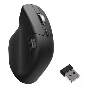 pele Keychron M6 Right-hand Universal — Optical, RF Wireless + Bluetooth + USB-C, 30000 DPI, Melns