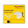 Case DeLOCK Apple AirPods piederumu komplekts balts