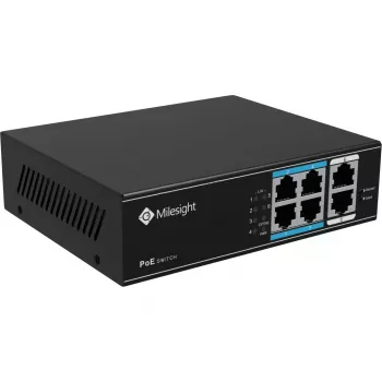 Slēdzis Milesight MS-S0204-EL 4 portu 1 Gigabit Ethernet nevadāms slēdzis