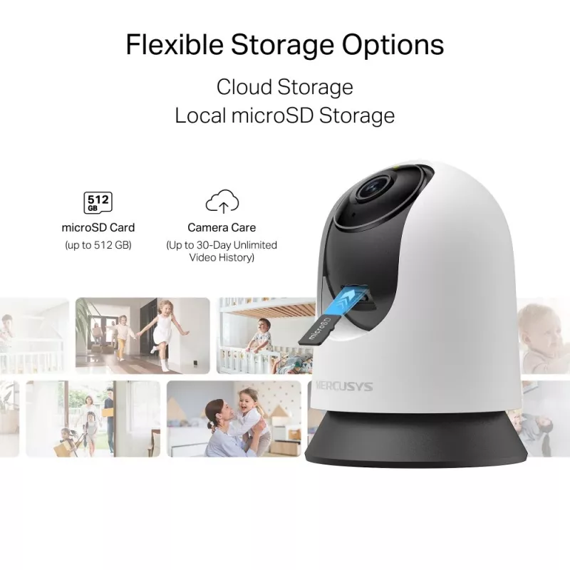 Iekštelpu drošības kamera TP-LINK MC210 Pan/Tilt Wi‑Fi 1080p Nakts redzamība