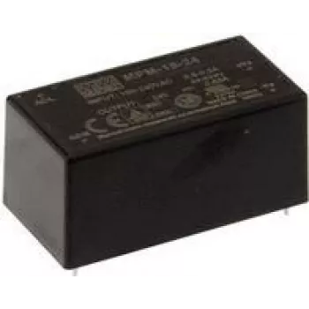 Barošanas adapteris MEAN WELL MPM-15-24 15W 24V Ieeja 90-264V