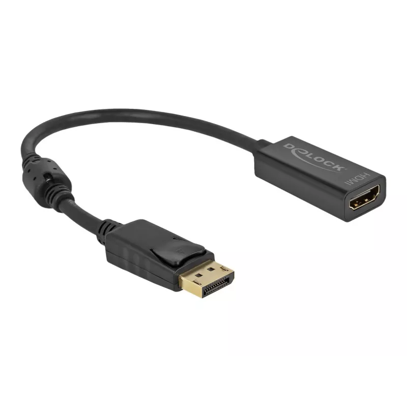 Adapter DisplayPort 1.2 vīriešu uz HDMI sieviešu 4K DeLOCK 63559