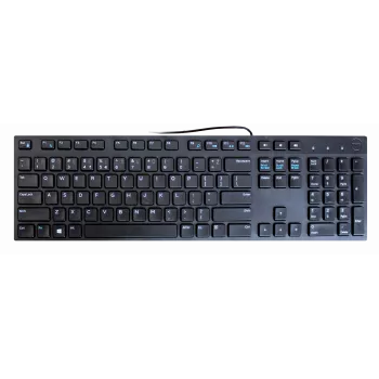 Vadu multimediju tastatūra Dell KB216 ar ASV izkārtojumu un ciparu bloku — USB savienojums, pilna izmēra