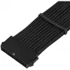 SilverStone PP07E - Barošanas pagarinātājkabelis - ATX, 24 kontaktu (W) uz ATX, 24 kontaktu (M) - 30 cm - Melns