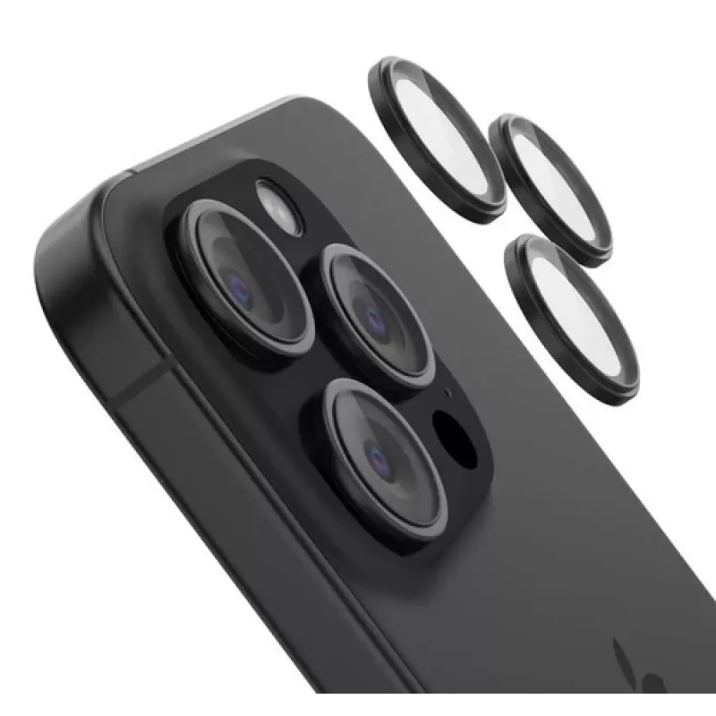 Rūdīta stikla kameras lēcas aizsargs Belkin iPhone 15 Pro / 15 Pro Max OVA180HQBK