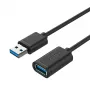 UNITEK Y-C459GBK USB kabelis USB 3.2 Gen 1 (3.1 Gen 1) 2 m USB A Melns