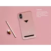 VixFox telefona aizmugurējais vāciņš iPhone XSMAX ar kartes slotu, rozā