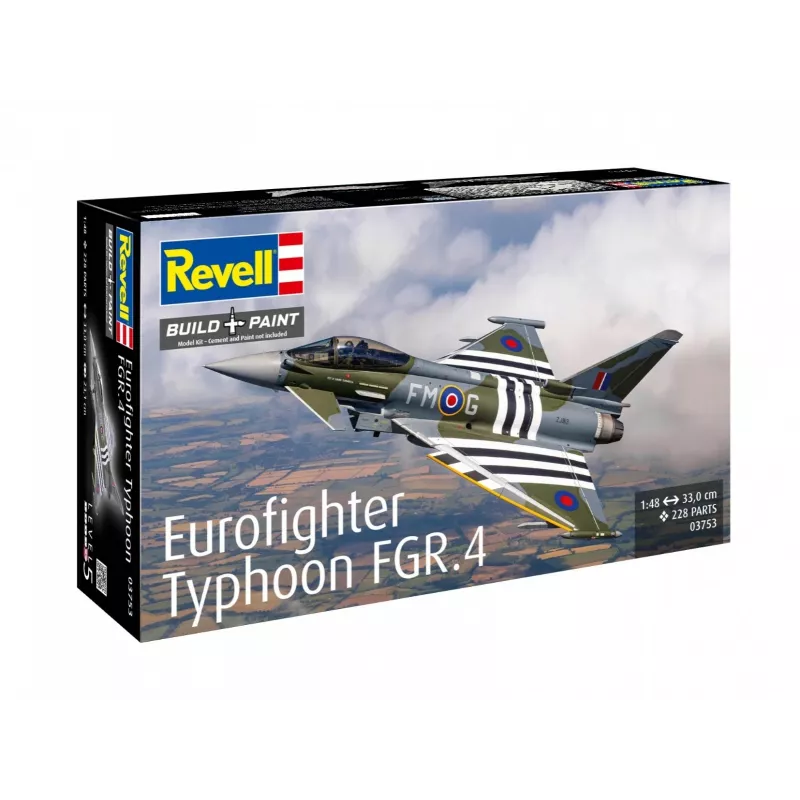 Plastmasas lidmašīnas modelis REVELL Eurofighter Typhoon FGR.4 1:48