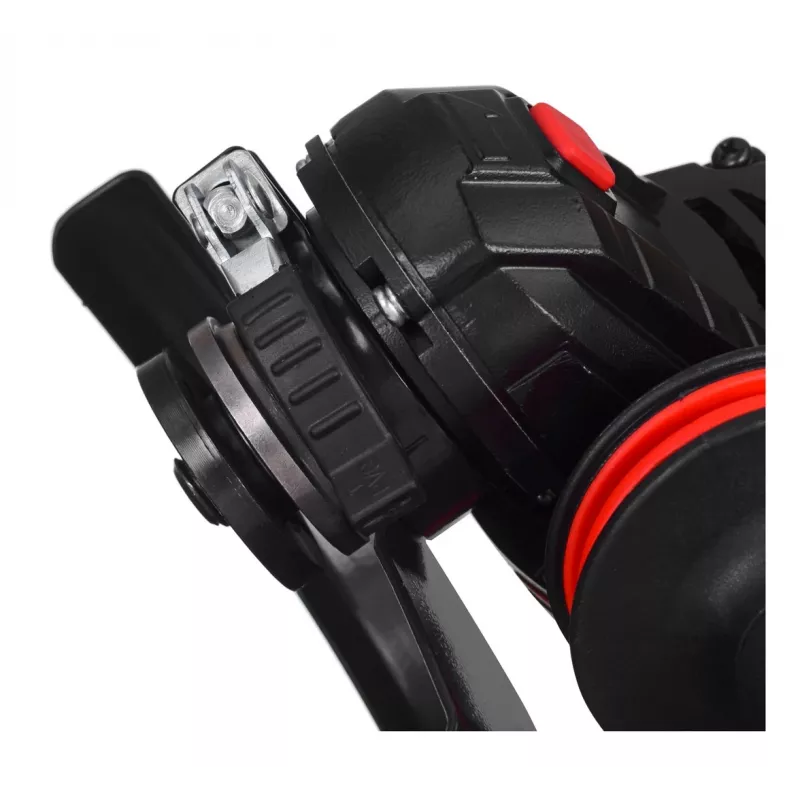 Leņķa slīpmašīna YATO YT-82826, 18V Li-Ion 2Ah, 125 mm disks, 10 000 apgr./min, M14 vītne, bezinstrumentu regulējams aizsargs