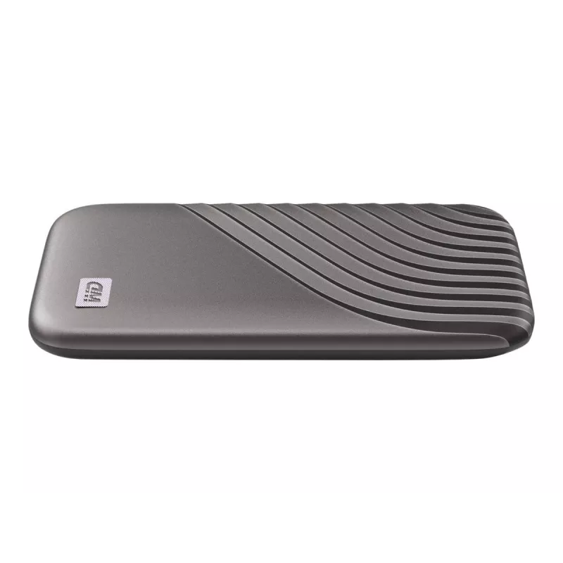 WD My Passport SSD WDBAGF0040BGY - SSD - šifrēts - 4 TB - ārējais (pārnēsājams) - USB 3.2 Gen 2 (USB-C savienotājs) - 256 bitu AES - pelēks