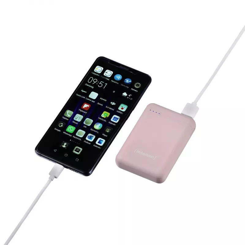 Intenso XS10000 litija polimēra (LiPo) 10000 mAh rozā