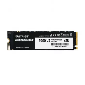 Solid State Drive PATRIOT P400 V4 4 TB M.2 NVMe (4000 GB, M.2, Melns)