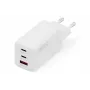 Wall charger DIGITUS DA-10303 67W GaN, 2× USB-C + 1× USB-A, 100–240V, balta