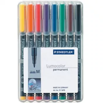 Pastāvīgais marķieris Staedtler 317 WP8 Melns Zils Brūns Zaļš Oranžs Sarkans Violets Dzeltens 8 gab.