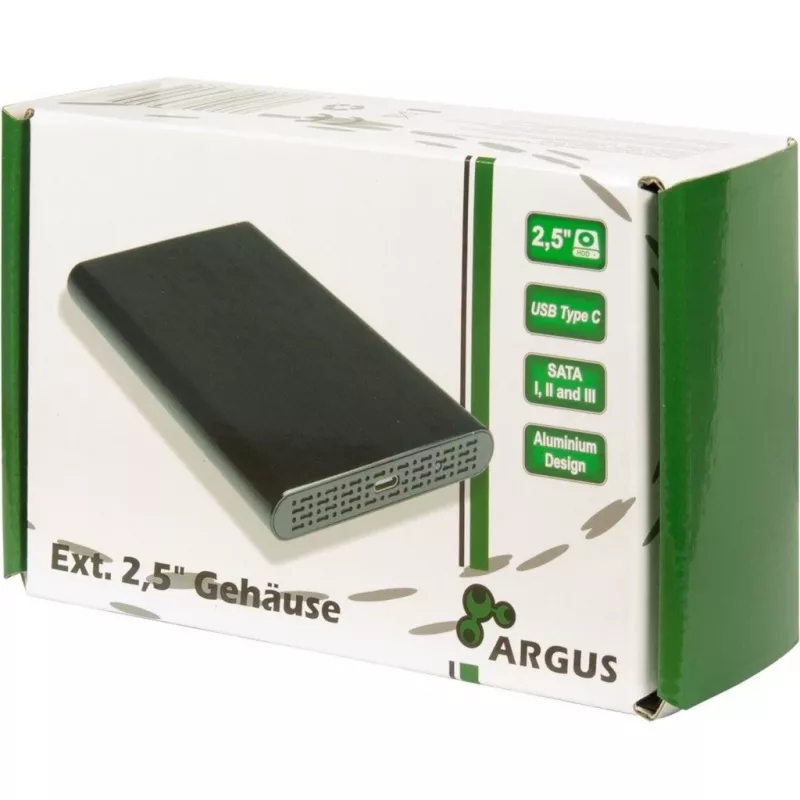 HDD korpuss Inter-Tech 88884122 Melns 2.5 collu