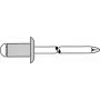 Aklā kniede GESIPA Al/St 3×5 mm loksnēm 1,5–2,5 mm, iepakojumā 500 gab.