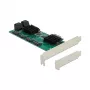 DeLOCK 8 portu SATA PCI Express x1 karte, zema profila formas faktors