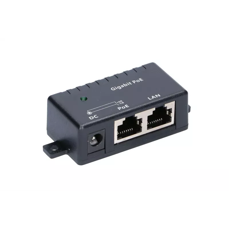 Gigabits PoE inžektors Extralink 1 ports, 1x 1000Mb/s RJ45, Cube