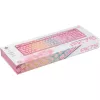 Deltaco GAM-021-RGB-P-DE - pilna izmēra (100%) - USB - membrānas taustiņu slēdzis - QWERTZ - Rozā