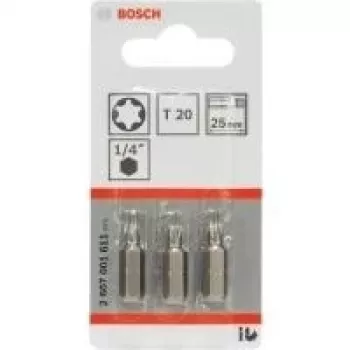 Skrūvgrieža uzgaļi Bosch Extra Hard T20 3 gab.