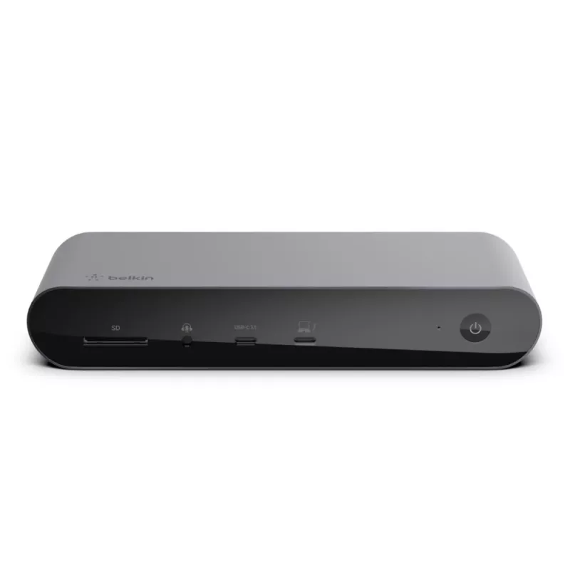 Dokošanas stacija Belkin Thunderbolt 4 Dock Pro vadu, melna, 90 W Power Delivery