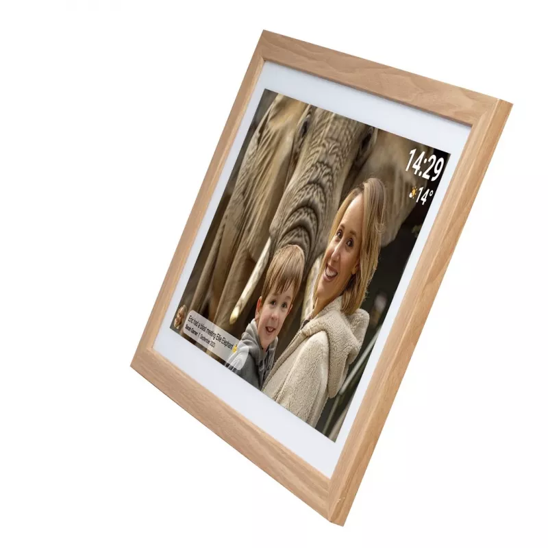 Denver PFF-2162LW digitālais foto rāmis Gaiši brūns 54,6 cm (21,5 inch) Skārienekrāns Wi-Fi