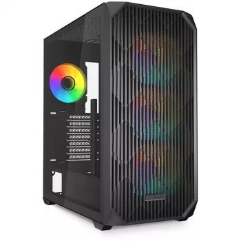 Sharkoon AK3 RGB Midi Tower Melns